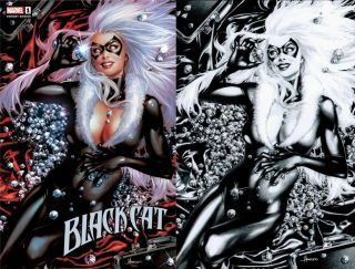 Black Cat 1 Jay Anacleto Trade,  Virgin Sketch Variant Spiderman Venom Carnage