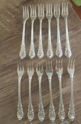 Wallace Sir Christopher Sterling Silver Seafood Cocktail Fork 1 - 12 Avail 1936euc