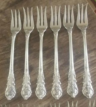 Wallace Sir Christopher Sterling Silver Seafood Cocktail Fork 1 - 12 avail 1936EUC 3