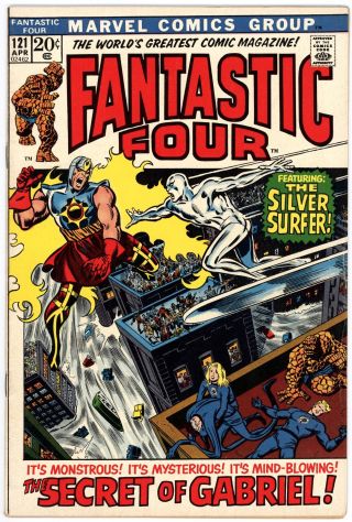 Fantastic Four (1961) 121 F/vf 7.  0 Silver Surfer Appearance