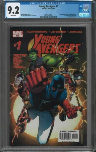 Young Avengers 1 Cgc 9.  2 1st Appearance Kate Bishop Patriot Hulkling Wiccan