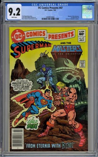 Dc Comics Presents 47 Cgc 9.  2 Nm - Wp 1st He - Man & Skeletor Dc 1982 Superman