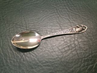 Enco Sterling Silver Souvenir Demitasse Spoon Nantucket W/ Whale On Handle