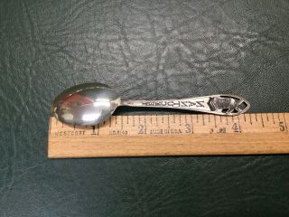 ENCO Sterling Silver Souvenir Demitasse Spoon Nantucket w/ Whale on Handle 3