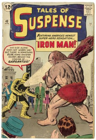 Tales Of Suspense 40 G/vg 3.  0 Ow/white Pages 2nd App.  Iron Man Marvel 1963