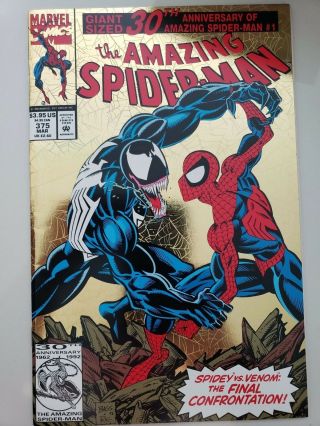 The Spider - Man 375 Marvel Comics 1993 Venom 30th Anniversary Special