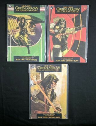 Green Arrow The Longbow Hunters (1987) 1 - 3,  Mike Grell Limited Series Dc