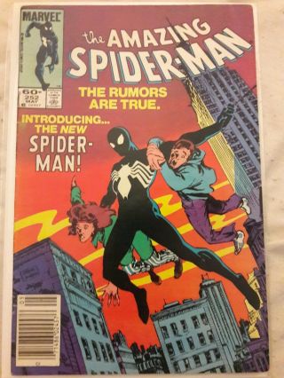Spider - Man 252 First Appearance Symbiote Black Suit In Homecoming Story