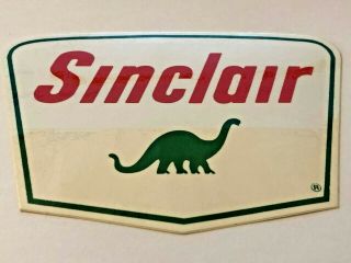 Sinclair Sticker,  Factory Dealer Window Label,  5 - 1/4 " X 3 - 3/4