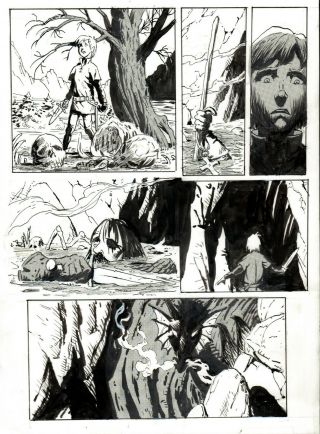 Luck Of The Draw - - Medieval Story Pg 7 Bo Hampton [aftershock Comics]