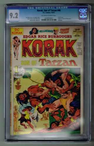 Korak Son Of Tarzan 46 Cgc 9.  2 Nm - 1st Dc Comics 1972 Origin Pellucidar Kaluta