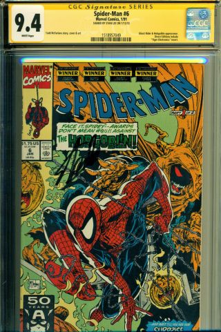 Spider - Man 6 Cgc 9.  4 Wp Ss Signed By Stan Lee - Mcfarlane Artwork - Ghost Rider