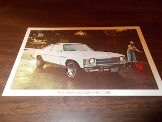 1976 Buick Skylark S/r Coupe Vintage Advertising Postcard