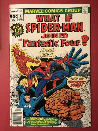 What If 1 Spider - Man Joined The Fantastic Four (marvel 1977) Vf/nm 9.  0
