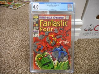 Fantastic Four Annual 6 Cgc 4.  0 Marvel 1968 1st Appearance Of Annihilus Ow/w Pgs