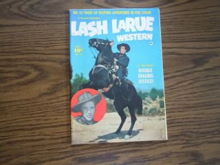 " Lash Larue Western " Comic - No.  8 - 1950