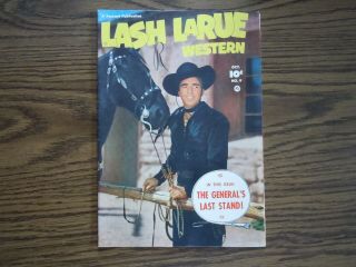 " Lash Larue Western " Comic - No.  9 - 1950