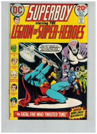 Superboy Legion Of - Heroes 198 Vs The Fatal Five Vf 1973