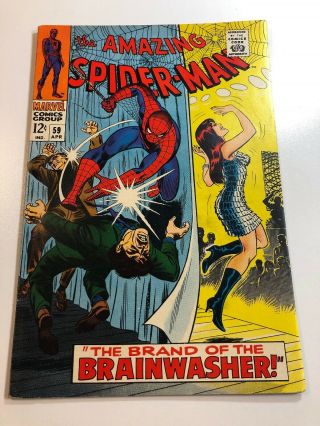 The Spider - Man 59 (1967) Marvel Comics - 1st Mary Jane Watson Cover