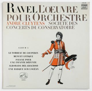 Andre Cluytens Ravel Tombeau De Couperin Vol 4 French Cvb 947 Stereo Lp