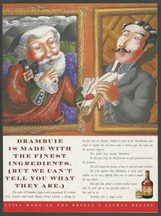 Drambuie Liqueur Made Of Scotch Whisky And Honey - 1989 Vintage Print Ad