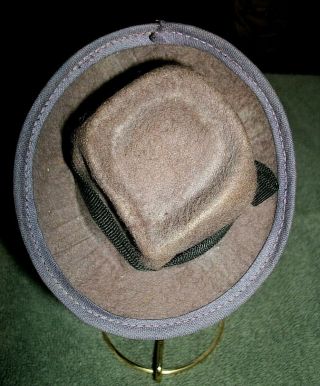 Vintage Men ' s Mini Brown Felt Stetson Hat SALESMAN SAMPLE Orig Box LAST CHANCE 2
