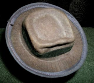 Vintage Men ' s Mini Brown Felt Stetson Hat SALESMAN SAMPLE Orig Box LAST CHANCE 4