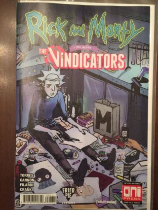 Rick And Morty Presents The Vindicators Fried Pie Variant 1st Pickle Rick
