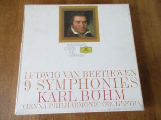 Beethoven - The 9 Symphonies / Vpo / Böhm / Dg 2720 045 / Stereo Ed1 9lp Nm/ex,