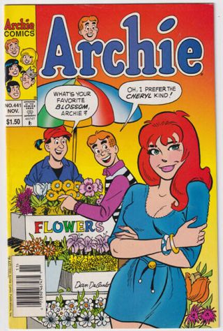 Archie 441 (1995) Sexy Dan Decarlo Gga Cheryl Blossom Cover Htf; Nm - 9.  2