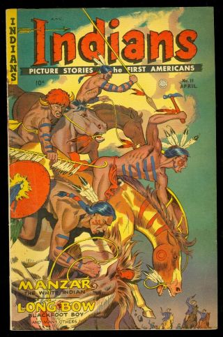 Indians Picture Stories Of The First Americans 11 Fn Fiction House