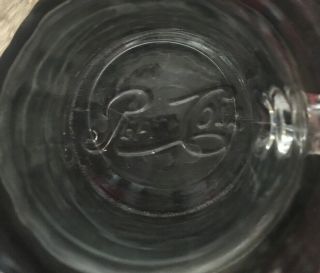 Set of 2 Vintage Pepsi - Cola Handled Glass Mug/Fountain/Beverage Glasses 3