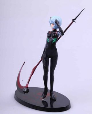 Neon Genesis Evangelion Eva Ayanami Rei Black Plugsuit Pvc Figure No Box