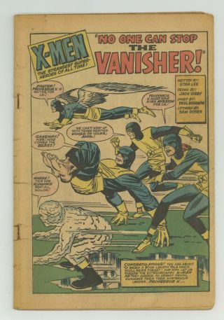 Uncanny X - Men (1st Series) 2 1963 Coverless 0.  3