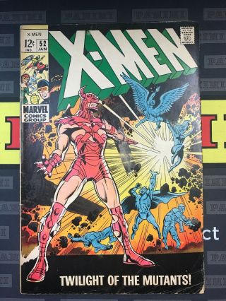 1968 X - Men 52 Marvel Comics " Twilight Of The Mutants " Xmen