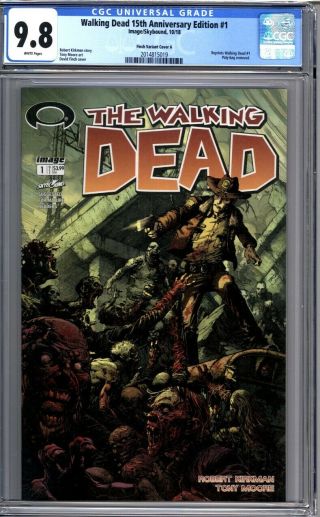 Walking Dead 15th Anniversary Edition 1 David Finch Variant Cover A Cgc 9.  8