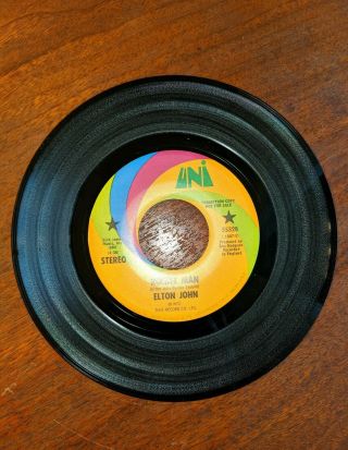 Elton John Rocket Man Promo Not Stereo 1972 Vinyl 45 Rpm Single