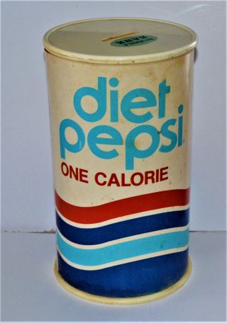 Vtg 1970s Diet Pepsi One Calorie Coin Bank 2195