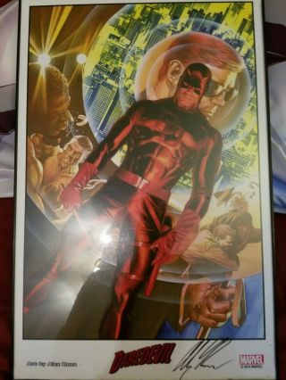 Sdcc 2014 Exclusive: Daredevil - Art Print - Signed By: Alex Ross (11x17)
