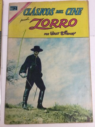 1969 Spanish Comics Clasicos Del Cine 200 El Zorro Editor Novaro Mexico EspaÑol