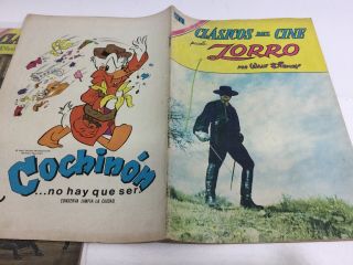 1969 SPANISH COMICS CLASICOS DEL CINE 200 EL ZORRO EDITOR NOVARO MEXICO ESPAÑOL 3