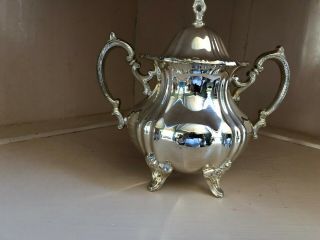 Silverplate Towle Sugar Bowl With Lid
