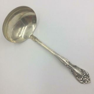 (1) Chateau Rose By Alvin Sterling Silver Solid Gravy Ladle - No Monogram