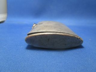 Antique Silver Plated Snuff Box With Sapphire Button & German Inscription 6