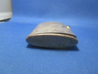 Antique Silver Plated Snuff Box With Sapphire Button & German Inscription 8