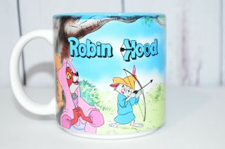The Walt Disney Company Robin Hood Mug Vintage 1991 Ceramic Coffee Cup Japan