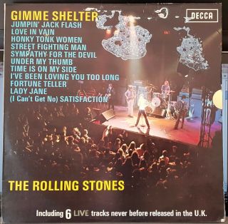 The Rolling Stones - Gimme Shelter - 1971 Lp Record,  Cover Ok