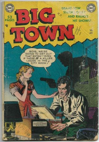 Big Town 1 - Rare Golden Age Dc Comics 1951