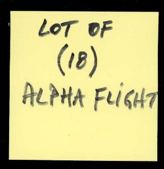 (18) Alpha Flight (8,  10 - 17 & 23) Nm