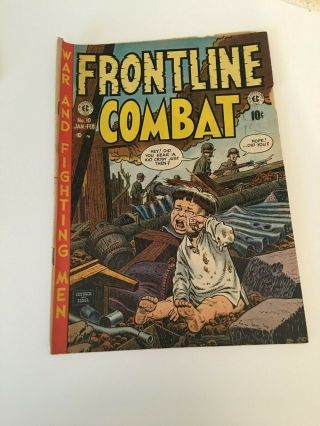 Vintage Front Line Combat Comic Issue 10 - Ec Comics 1953 - Wally Wood,  Jack Da